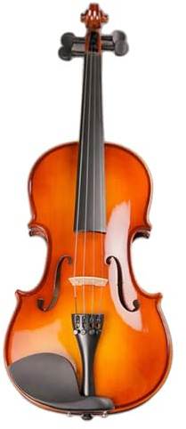 Violin Set Glänzendes Einsteiger-Geigeninstrument Aus Massivem Holz In Verschiedenen Größen 4/4 3/4 1/2 1/4 1/8 1/10 1/16(1/16)