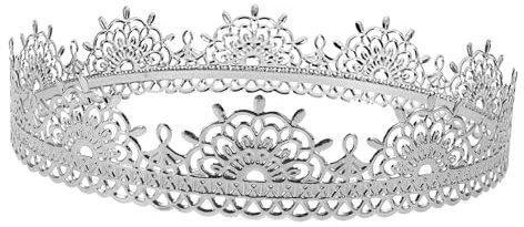 JEWEDECO Königskrone Herren Vintage Leichter Filigraner Königskronen Kopfschmuck Für Party Cosplay Hochzeit Bühnenauftritt