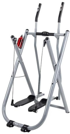 Fitnessgeräte Heimtrainer Elliptischer Crosstrainer klappbar, Cardio-Dual-Trainer, aufrecht, für Zuhause, Fitnessstudio, Workout, Air Walkers