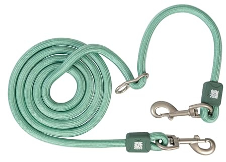 Max & Molly Tauleine Hund, 2m stufenlos verstellbare Hundeleine kleine Hunde leicht mit 2 Karabinern, nur 122 Gramm, Matrix 2.0, Jade/S, aus Nylon - Komfort für Dich und deinen treuen Begleiter