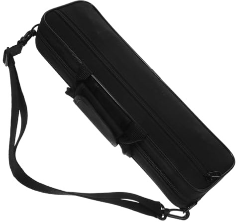 FUTUREORYY Querflöte Tasche aus Oxford Stoff mit Einfachem Design und Praktischer Aufbewahrung für Flöte und Klarinette in Schwarz