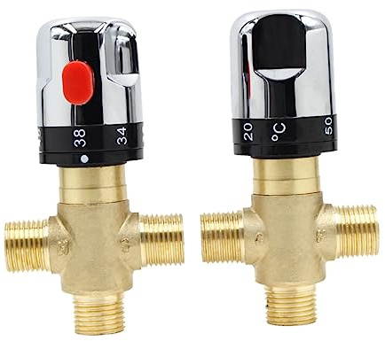 IMIKEYA Vanne Thermostatique Pour Bain Et Douche Mitigeur Eau Stable Et Facile à Assembler