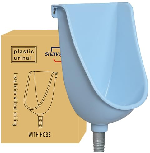 Wasserloses Urinal für die Garage, Urinal für Männer, Kunststoff-Urinale für Männer, Urinumleiter, Outdoor-Urinal, Wandmontage, Urinale für Herren, Badezimmer, kein Bohren, selbstklebend
