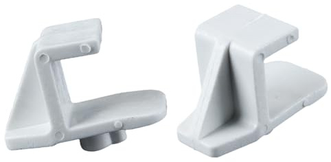 Ausi 14pcs White Refrigerator Shelf Clip Set - Heavy-Duty Plastic Cooler Bracket Supports for Commercial/Home Freezers & Fridges - Replacement Shelf Clips