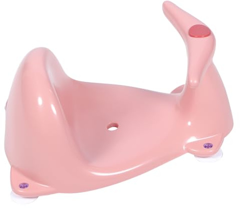 LOLIPPYY Asiento de Baño para Niña y Diseño Seguro y Cómodo Asiento Antideslizante Rosa para Baño y Ducha Juguete Interactivo para Recién Nacidos y Bebés
