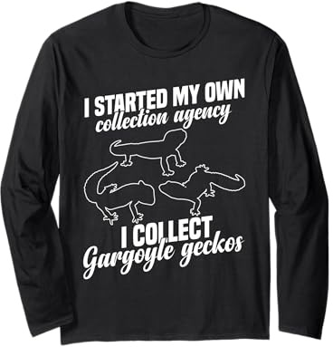 Gargoyle Gecko Reptile Lover | Funny Lizard Pet Owner Long Sleeve T-Shirt