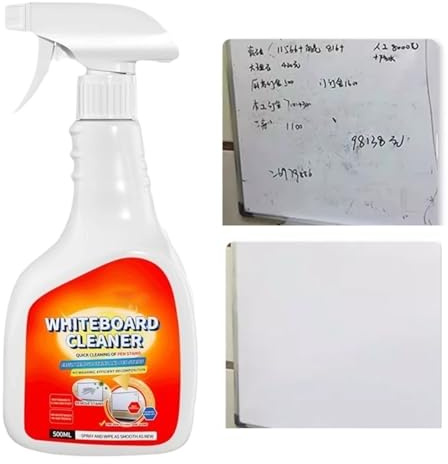 Pruojhw Producto De Limpieza Para Tablas Blancas - Spray De Limpieza De 500 Ml Para Marcadores,Limpiador De Tablas Negras,Para Uso En El Aula, Escuela, Lugar De Trabajo, Oficina, Estudiantes Y