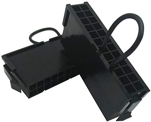 COMeap (2er-Pack) 24 Pin Jumper ATX EPS Netzteil Anlasser Brücke Prüfer Verbinder