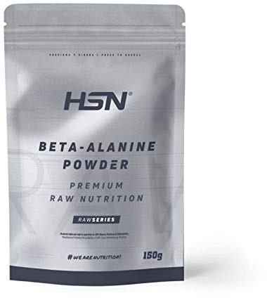 HSN Beta Alanina en Polvo | Sin Sabor 150g | 4000 MG de Beta-Alanina por Dosis Diaria | 100% Pura Sin Añadidos ni Excipientes | No-GMO, Vegano, Sin Gluten