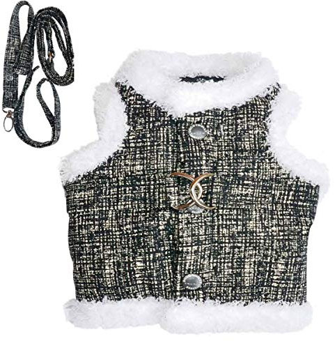 Doggydolly Softgeschirr Winter schwarz-weiß