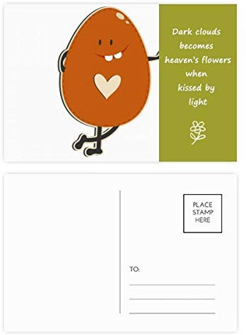 Ostern Religion Festival Poesie Postkarten-Set, Braun, 20 Stück