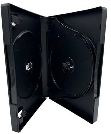 Dragon Trading Scanavo CD-/DVD-/Blu-Ray-Hülle, 22 mm, für 3 Discs, Schwarz