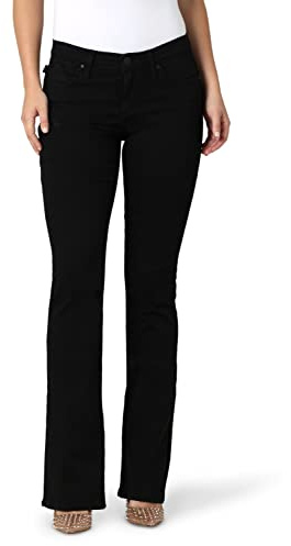 Rock & Republic Kassandra Mid Rise Bootcut Jean, DNA-svart, 18 kort, Dna – svart, 46 SE/Kort