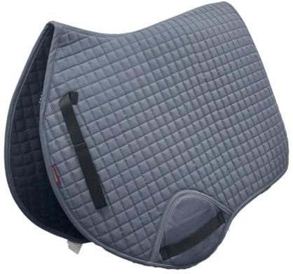 Autumnn Close Contact Saddle Pad Horse Riding GP Saddle Pad Equestrian (Full, Grey)
