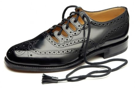 Tartanista Ghillie Brogue Shoes Size 10 Black