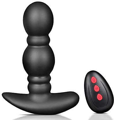Plug Anale Télécommande Gonflable Plug Anal Vibrateur Prostate Masseur Vibrant Butt Plug Anal Adult Sex Toys (A No Box)