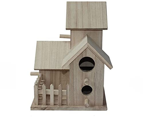 BinOxy Bird Cage Bird Cage Breeding Box Black Phoenix Tiger Skin Peony Parrot Bird House Outdoor Bird's Nest Bird Cage Retro Bird's Nest Parakeet Birdcage (Size : D)