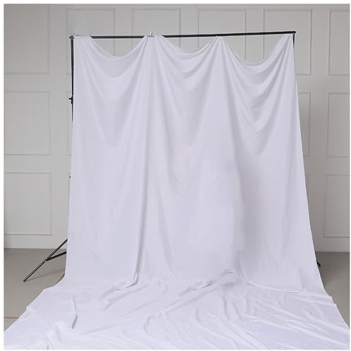 Fond Toile de Fond Toile Photo Studio Fond Tissu Microfibre Photo, Fond de Photo Pliable Lavable Durable Studio Professionnel pour Toiles de Fond de Studio Photo (Color : White, Size : 3x5M)