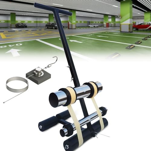 URJWAN Bodenband-Applikator, Manueller Bodenband-Applikator, FüR Linienmarkierung/Spritzlackierung, Mit Zeichenkreis-Set Und Auffahrt, Asphalt Oder Beton