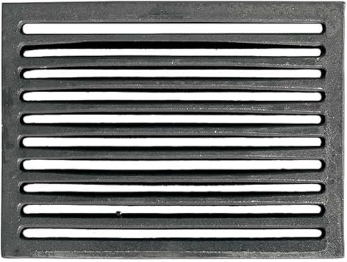 LUNA WAY CAST IRON - Griglia in ghisa per Camino | Rimozione Facile Cenere | Migliora Tiraggio | Resistente Alte Temperature | Compatibile Stufe a Legna e Pellet | Dimensioni 29 x 18,2 cm