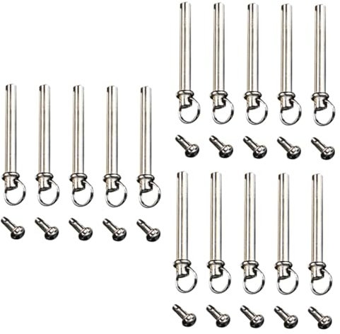 TOPBATHY 15sets Portable Fan Neck Handheld Folding Fan Repair Kit Rivets Nuts for Easy Installation