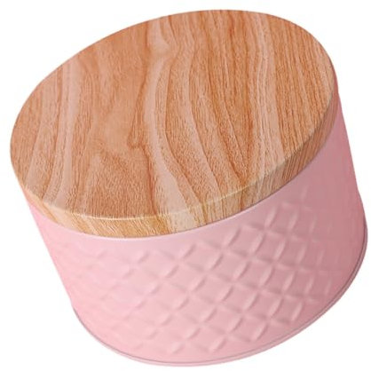 BELLIFFY Scatola Stoccaggio Per Snack Ferro Rosa Contenitore Per Biscotti e Dolci Design e Pratico Adatta Per Ragazza e Feste Con e Fondo Antiscivolo