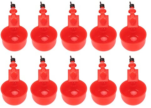 Hühnertränke, Hühnerwasserbecher, Geflügelspender mit Passender Bohrmaschine, DIY, Automatischer Großer Hühnerwasserspender, Hühnerwassernippel für Enten, Küken, Truthähne,
