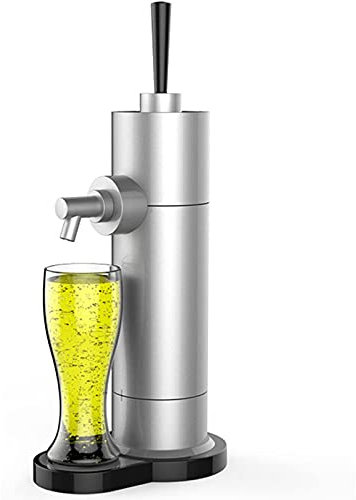 Nitro Beer Dispenser Transform Cans into Draft Beer Perfect for Bars & Family Gatherings for Beer Lovers Sleek Silver Design