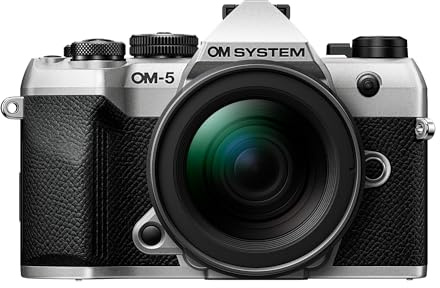 OM SYSTEM OM-5 Mark II SLV w/M.ZUIKO Digital ED 12-45mm F4.0 PRO KIT Compact Light Weight Weather Sealed 4K Video Camera Best for Outdoor Travel