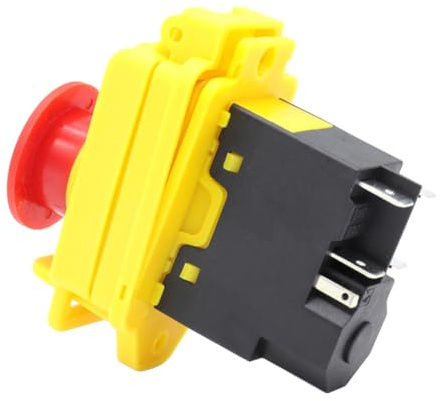 Ausi KJD17B Waterproof Pressure Switch 250V 5 Pin Manual Electromagnetic Button Switch for Mini Lathe Industrial Power Tools