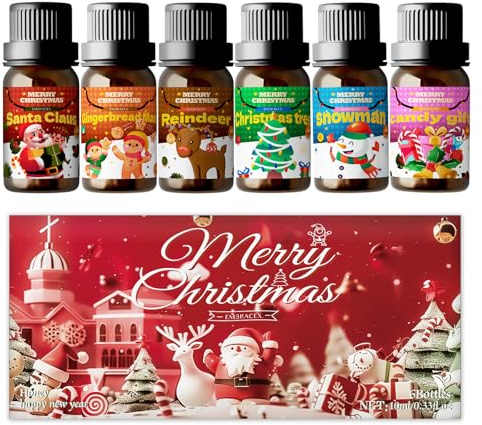 Set de regalo de aceites esenciales (Navidad-Rojo)