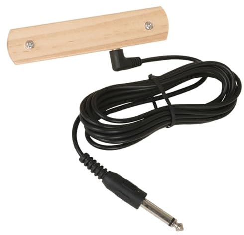 Schallloch Tonabnehmer Beige für Akustische Gitarre und Ukulele | Holz, Klare und Realistische Wiedergabe, ein Knopf Steuerung, Lautstärke und Klangregelung, Bühneneinsatz Zufällige Farbe