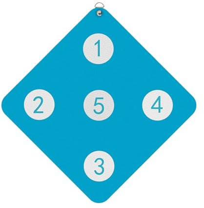 Zaunpraxisausrüstung, Zaunwandziel Wandmontageziel-Zielpraxis | Kompakte Ausrüstungsspiele, Home-Auxiliary-Tool mit fünf Bulls-Eye für Home Indoor-Fitnessstudio