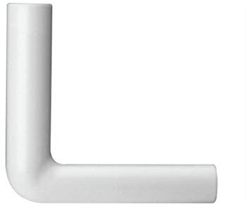 tecuro - 583573 - Spülbogen für WC-Spülkasten - PVC weiß Höhe: 390 mm x Länge: 350 mm