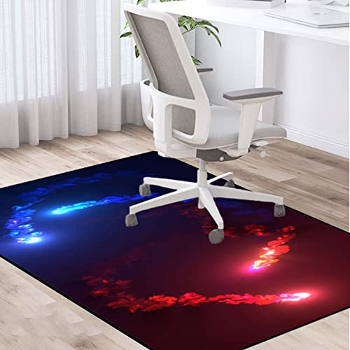 PLMM Bodenschutzmatte,Bürostuhl Unterlage,Stuhlunterlage für Hartböden,Boden Gaming Bodenmatte,Rechteckig,rutschfest,Floor Protection Mat for Desk Chair Non-Slip 140x160cm