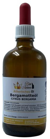Dufte Momente | ätherisches Öl Bergamotte 100ml | mit Pipette | naturrein | für Aufguss Duftlampe Diffusor und mehr | pur, ohne irgendwelche Zusatzstoffe | vegan