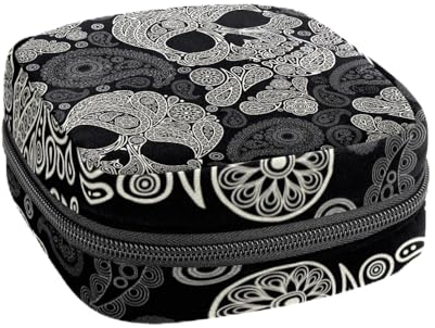 Damenbinden Pads Handtasche Damen Menstruationstasse Tasche Mädchen Tragbare Tampon Aufbewahrungstasche Sommer Eiscreme Periode Beutel mit Reißverschluss, Farbe4, 4.7x6.6x6.6 in/12x17x17 cm,