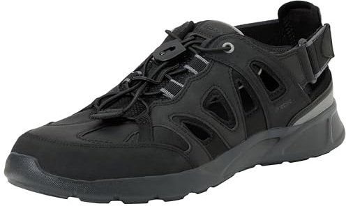 Geox Herr U SANZIO D sportsandal, svart, 41 EU, svart, 41 EU