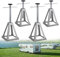 ACXIN 4 cavalletti di sostegno per caravan, altezza regolabile 28 – 43 cm, portata fino a 1000 kg, per auto, roulotte, camper, rimorchi