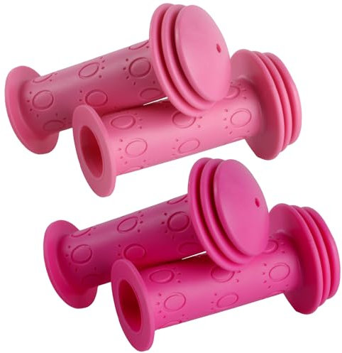 2 paires/4 pièces de poignées de vélo pour enfant, poignées de vélo pour enfant de 22 mm, poignées de guidon pour vélo pour enfant, poignées de trottinette, poignées en caoutchouc pour trottinette
