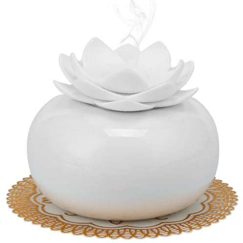 Diffuseur d'huiles essentielles, humidificateur en céramique Top 200 ml, petits diffuseurs d'aromathérapie, diffuseur d'huiles décoratives, joli diffuseur d'arômes rechargeable par USB pour