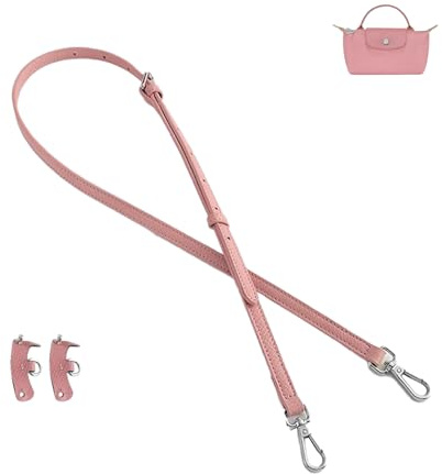 D.DUO Ledertaschengurt, Leder-Schultergurt für Minitaschen, Umrüstsatz für Leder-Geldbörsengurt von Longchamp