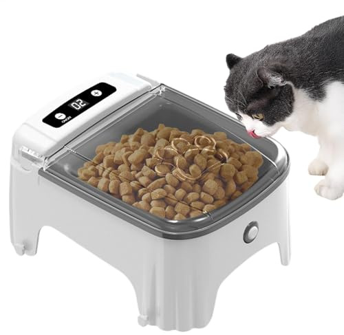 Cat Feeder Automatic - Auto Pet Dispenser Sensor Timed Cat Feeder | Electric Food Dispenser Feeding Dry Food Pet Bowl for Kitten
