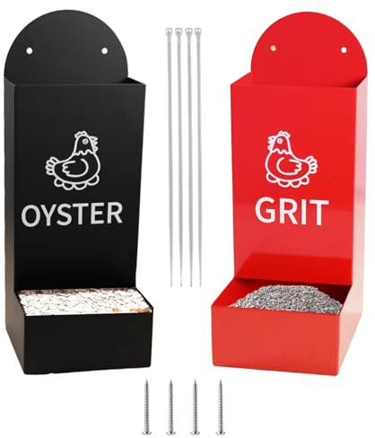 Distributeur automatique de granulés pour poulailler | Récipient en 2 parties | Distributeur de nourriture semi-fermé robuste anti-fuite pour poules, canards, lapins