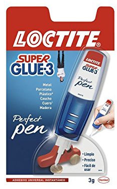 Loctite Super Glue 3 Perfect Pen - Pegamento, 12 unidades, 3 gr, transparente