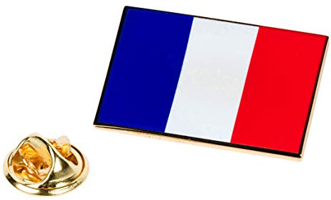 PinAddict France Flag Lapel Pin Patriotic French Tie Tack Tricolour Emblem