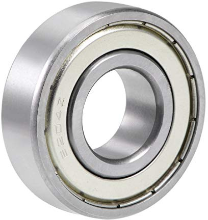 sourcing map 6204ZZ Rillenkugellager Abgedichtete Chromstahllager 20mmx47mmx14mm