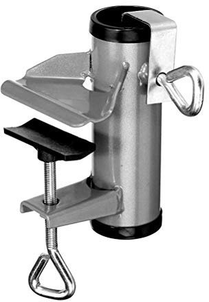WOYAOY Schirmhalterung Sonnenschirmhalter Sonnenschirmhalterung Sonnenschirm Halter Halterung, Schirmhalter 38mm, Balkonschirmhalter-Sonnenschirm Balkonklammer für Balkongeländer