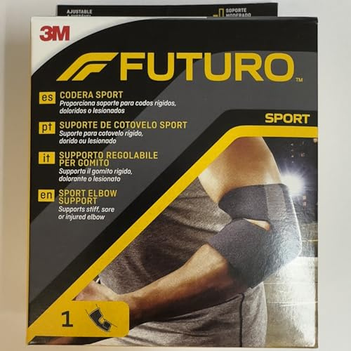 FUTURO Sport-Ellenbogen, ideal zum Spielen von Tennis und Padeln, verhindert und verbessert Verletzungen, Tennisbogen, 1 Stück, Einheitsgröße