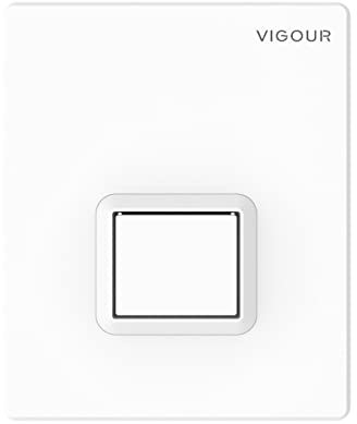 VIGOUR Urinal-Abdeckplatte TEES für handbetätigte pneum. UP-Spülung weiss V1TEESUWE